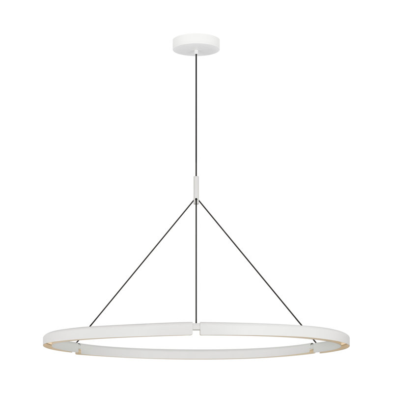 Cloak 1 - Light LED Pendant, 22.2" H x 48.6" W x 48.6" D, Matte White