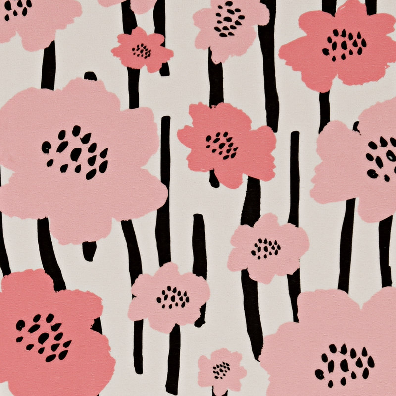 Tapis ivoire et rose Joris, Rectangle 5 pi x 7 pi