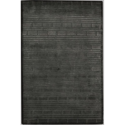 Hand-Knotted High-Quality Black Area Rug