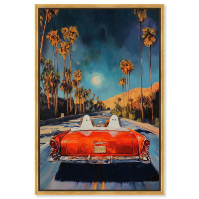 «Ghost Riders», reproduction d'art sur toile par Art Remedy, cadre doré, 30 x 45