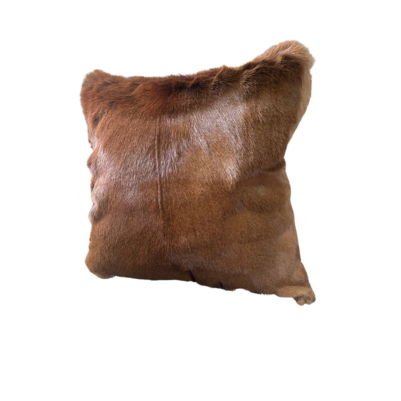 17X17” Impala Skin Pillow Case (Suede Backing)