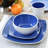 Gibson Elite Soho Lounge 16 Piece Stoneware Dinnerware Set In Red-62296129