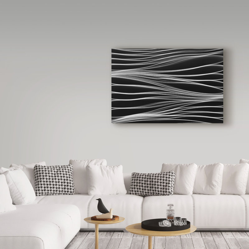 Art mural sur toile tendue - "Giedre T 'jouant avec du papier I" pour décoration de salon, de chambre à coucher ou de bureau - 22 x 32