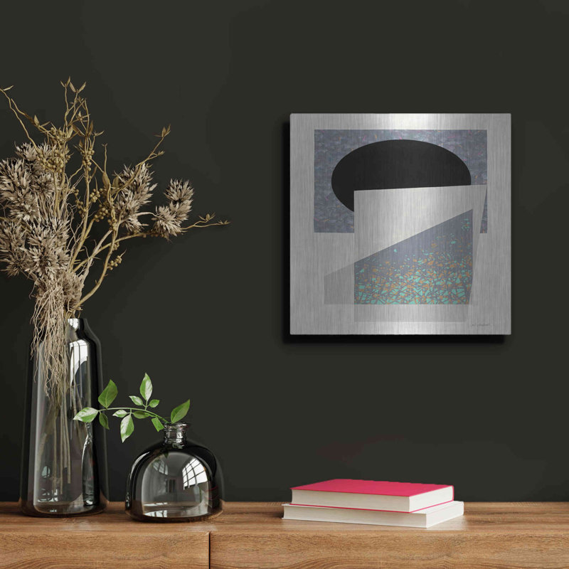 «Full Moon I V2» par Mike Schick, art mural en métal, 12 po x 12 po, H 12 po x l 12 po