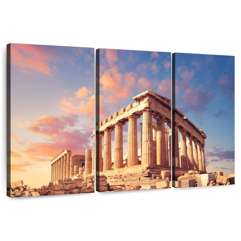 Aime Ancient Athens Acropolis, 20" H x 33" W
