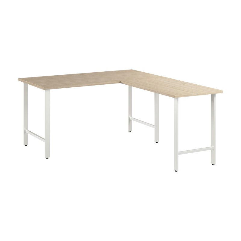 Hustle 60'' L Desk - Reversible, Natural Elm
