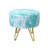Markie Everly Quinn Round Faux Fur Ottoman-1088685148