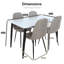 Holmen 5-Piece Dining Set - 4 Chairs & Table-919958283-921668725