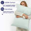 Ensemble de taie d'oreiller 100% coton américain en lin doux (respirant) de qualité hôtel-129538063-129538067