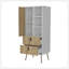 Grande commode Kimball, design moderne avec 2 tiroirs et beaucoup de rangement