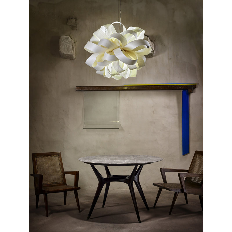 Agatha 1 - Light Pendant, E26 Base, Ivory White