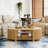 Oval Fluted Coffee Table-286672032