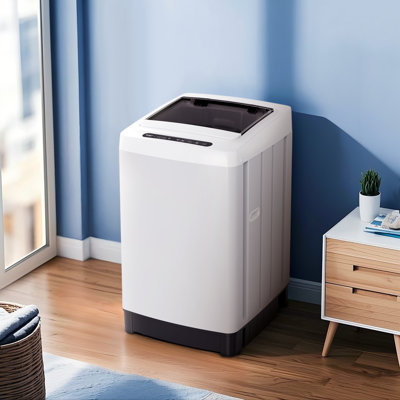 1\1.5 Cuft Portable Washing Machine - Washer for Apartment, ,10 Water Level, Bionic wash and Heathy wash, Small Clothes Washer with Drain Pump,White