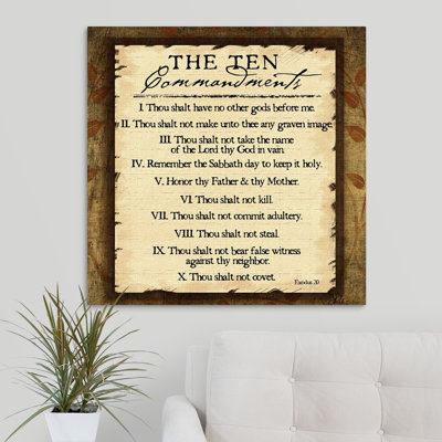 «Ten Commandments» par Jennifer Pugh, art textuel