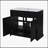 Solid Wood Frame Bathroom Storage Cabinet-1466384062