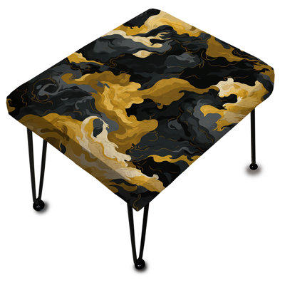 Repose-pieds doré camouflage