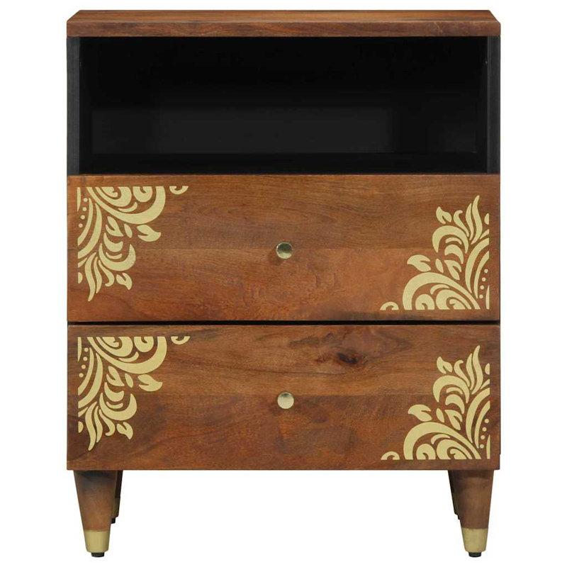 50cm W Solid Wood Bedside Table