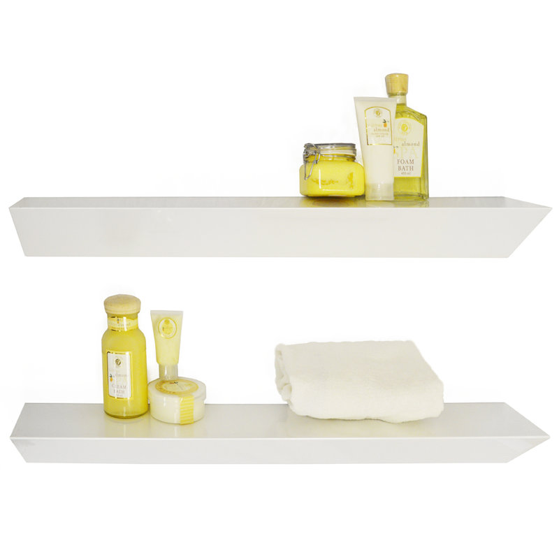 Piedmont 2 Piece Floating Shelf, 10 cm H x 90 cm W x 15 cm D