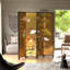 6 Ft. Tall Gold Lacquer Room Divider - Cranes