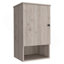 Pharmacie Porto, deux tablettes internes, finition gris clair-1629006052