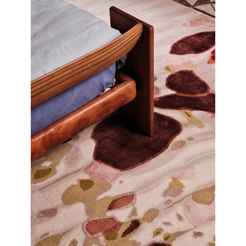 Chihuly Oyster Stucco Area Rug, Rectangle 4' x 6'