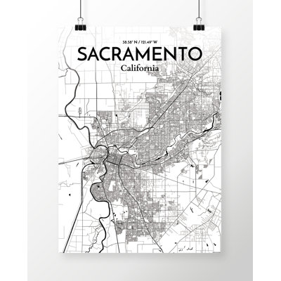 " Sacramento City Map "