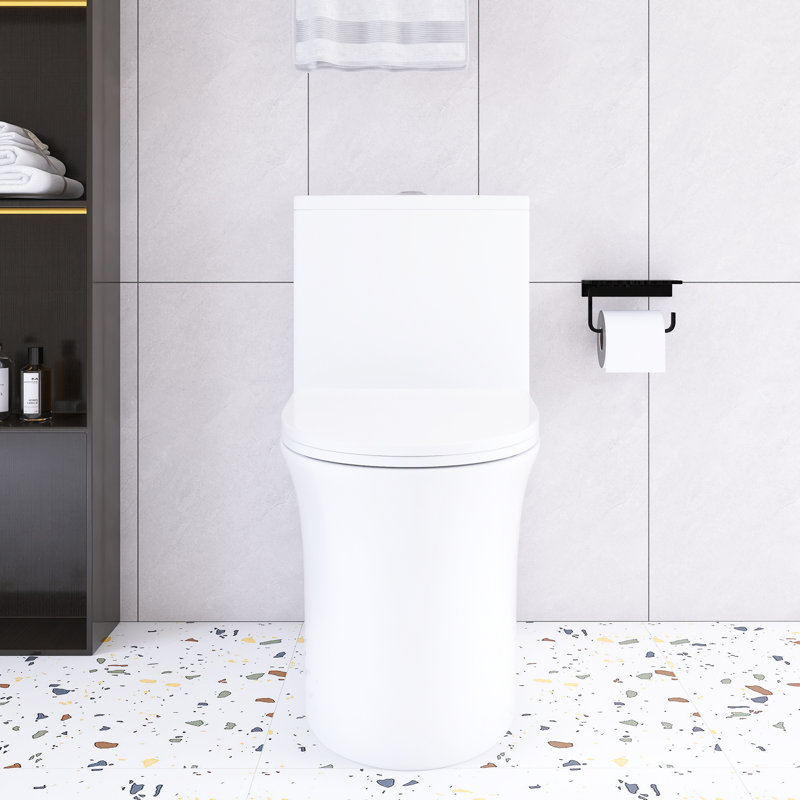 Toilette une pièce à chasse double 1,1 / 1,6 GPF avec siège à fermeture douce