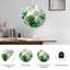 "Tropical Leaves", horloge murale en verre-2101418434