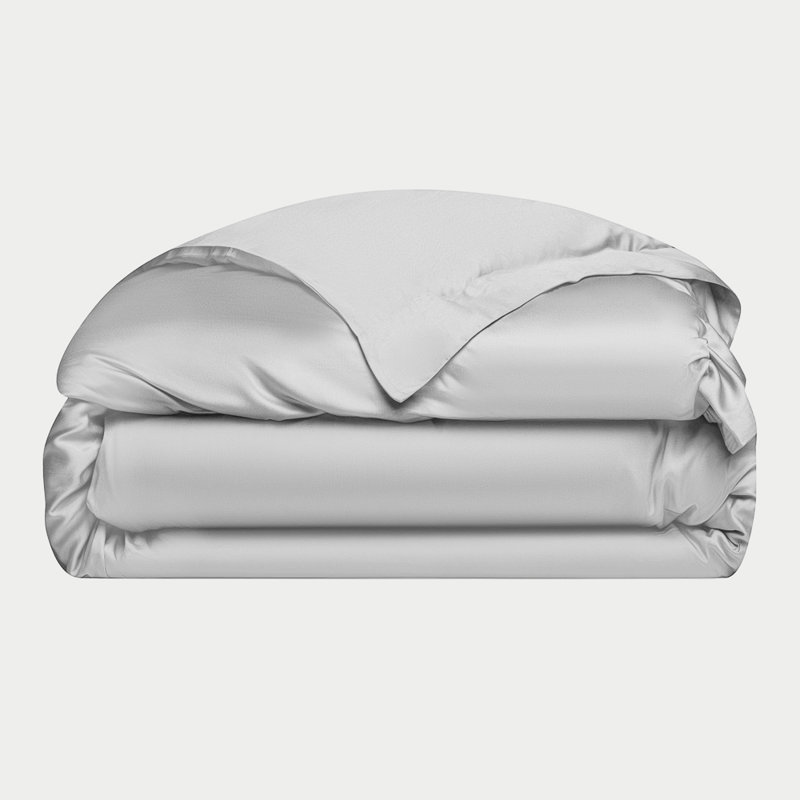 Rayon From Bamboo Duvet Cover, Light Gray, Twin XL Duvet Cover