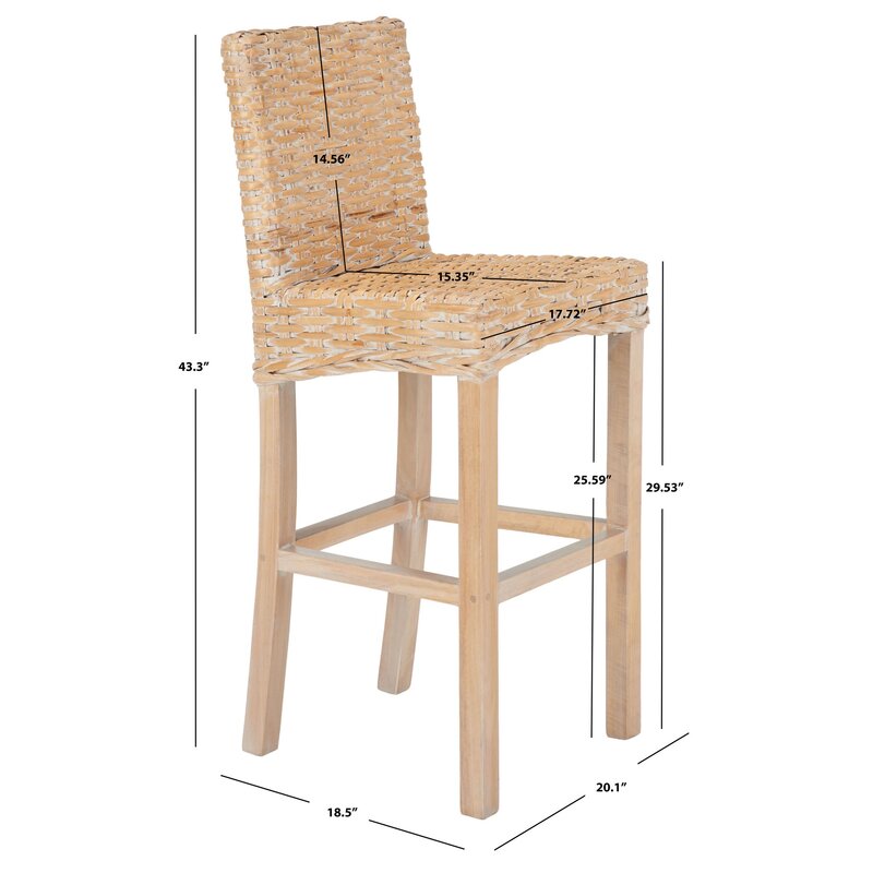 Bayou Breeze Normandie 29.50'' Bar Stool & Reviews | Wayfair