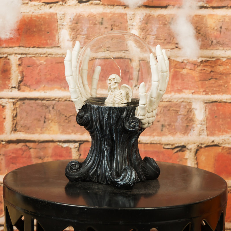 Skeleton Hands Holding Magic Ball w/Color Changing LED Lights