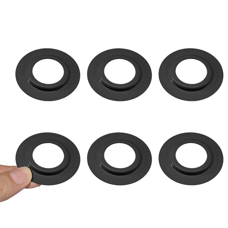 Darneil Metal Lamp Shade Reducer Ring For ES/E27 To BC/B22 Plate Light Fitting Lampshade Lighting Kit, Black