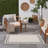 Arvell Abstract Machine Woven Chenille Indoor/Outdoor Area Rug in Off-White-963510796