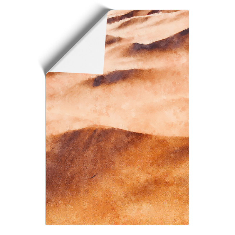 Sand Dune Ripples Painting - Frameless Print, 30cm H x 21cm W x 0.1cm D