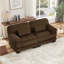 Canapé modulaire Cloud Couch 76,4 po, velours côtelé marron, assise profonde-21461598