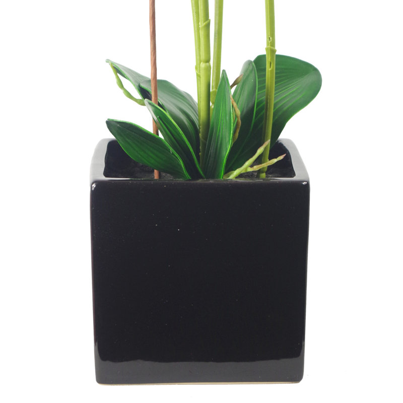 Artificial Arrangement in Planter, Light Pink