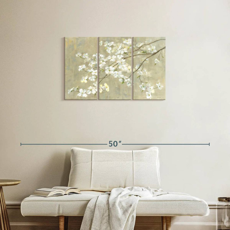 Harnek Dogwood In Spring Neutral, 20" H x 33" W