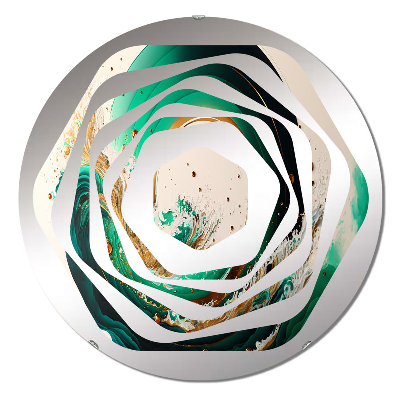 Khendal - Miroir décoratif Amorphe, 23,6 po x 23,6 po