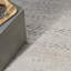 Tapis gris rayé en laine / viscose fait à la main Rectangle Valley-89957830