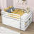 Jahdir 4 Drawers Wood Loft Bed with Retractable Writing Desk-1282171136-1282171139