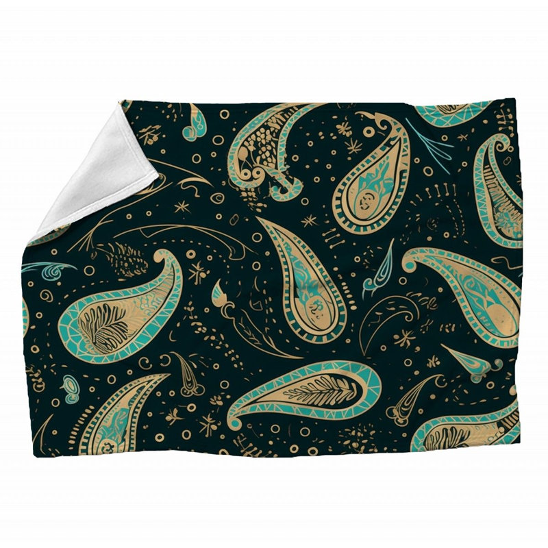 Machine Printed Throw Blanket, Throw