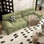 Canapé modulaire 90,55 "vert 100% polyester-129704731-129704736