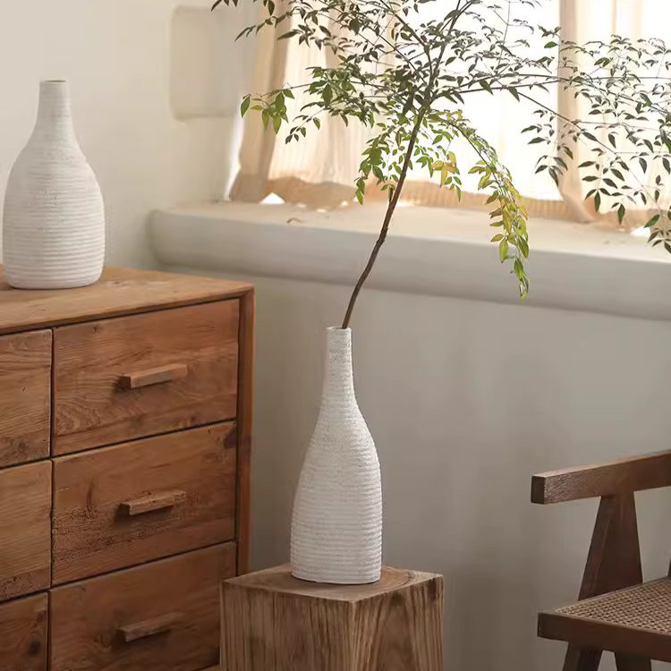 Daryal Concrete / Cement Table Vase, 13.7" H x 8.6" W x 8.6" D