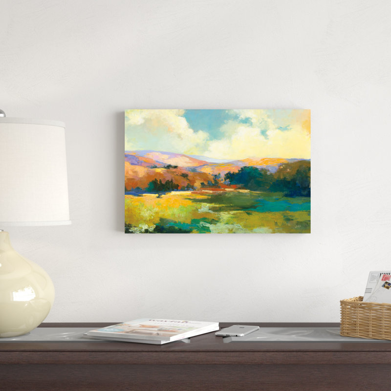 " Daybreak Valley Crop ", 32" H x 48" W