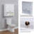 Wall Mounted Bath Storage Cabinet, W...