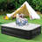 18 Inch Air Mattress Bed with Built- in Pump Blow Up Mattresses for Camping, Indoor Colchon, Guests-304142381