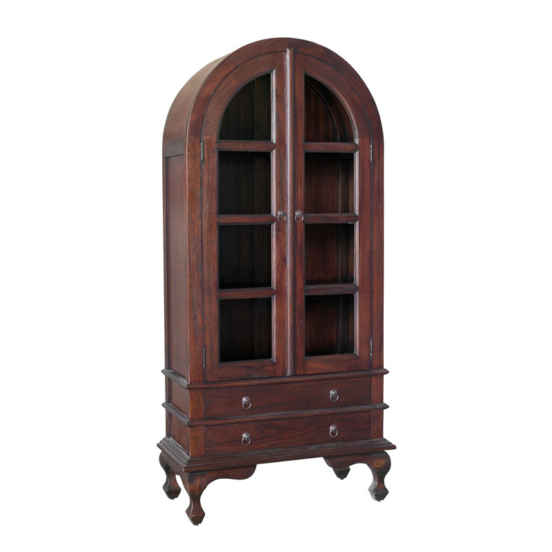Farreli 39'' Wide Solid Wood Display Stand, Light Rustic Medium Brown
