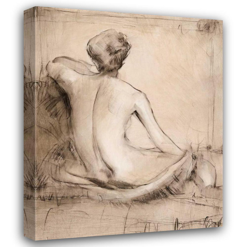 Art sur toile tendu Alcott Hill®, Timo Ottoole, Neutral Nude Study I, H 18 po x l 15 po