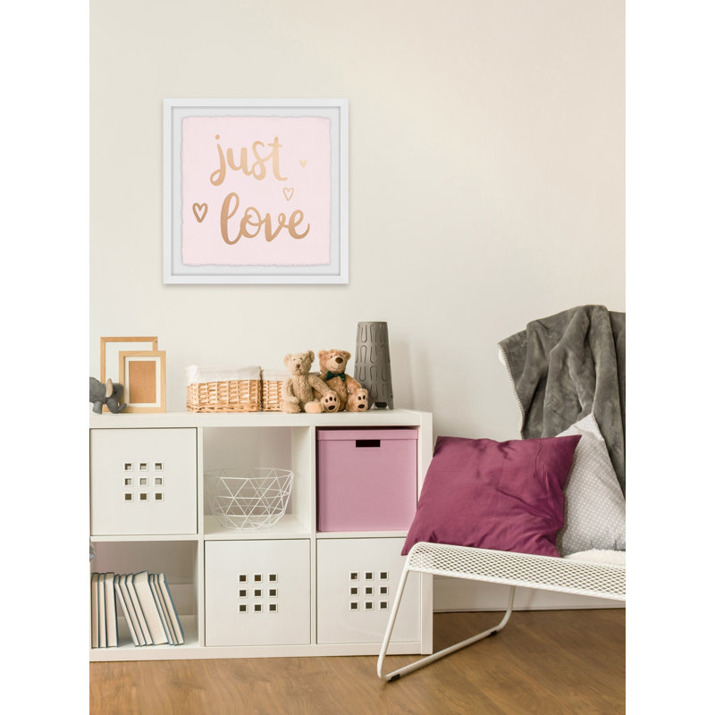 «Just Love», reproduction encadrée, H 12 po x l 12 po