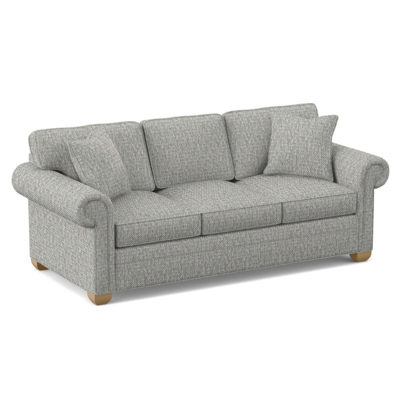 Main Street Upholstered 85'' Sleeper Sofa, Tarbee Dove, Hampton